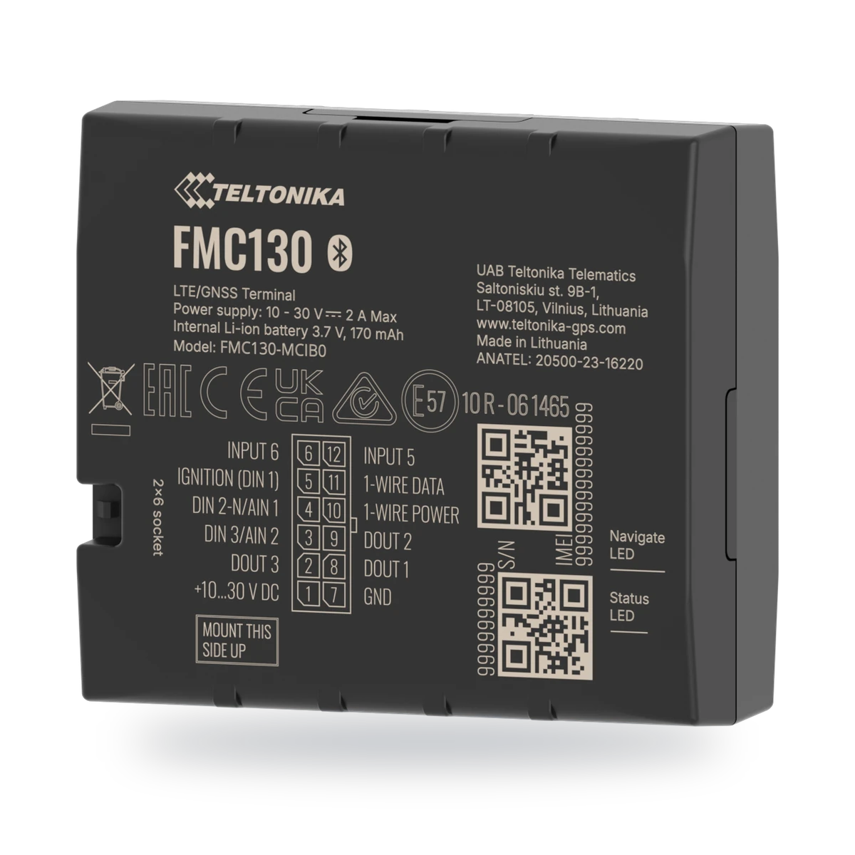 Teltonika FMC130 GPS-Tracker für den Festeinbau