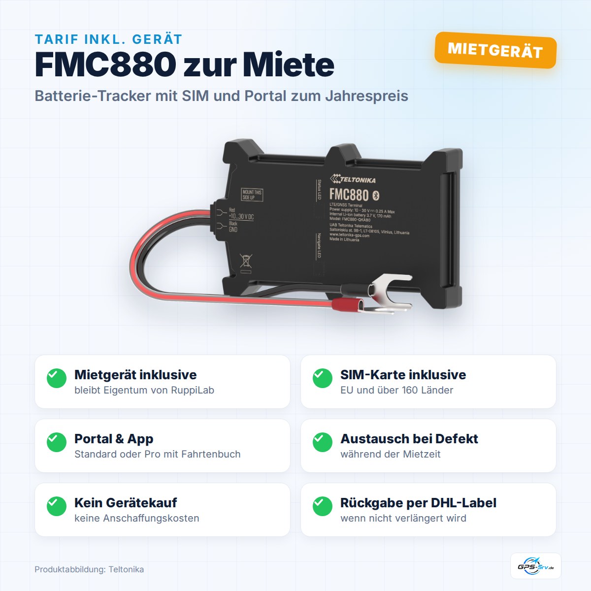 Teltonika FMC880 Mietgerät inkl. Tarif
